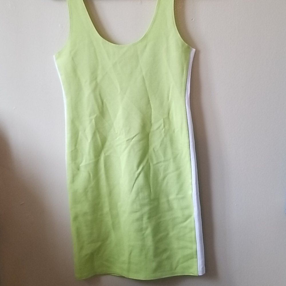 💚Lime knit dress